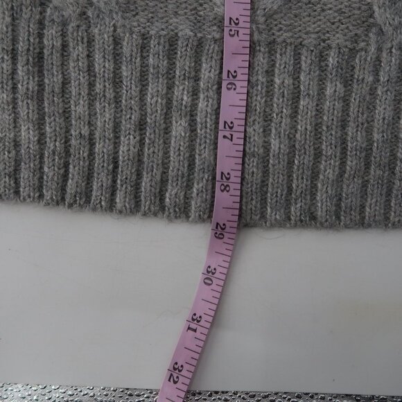 Hot Gingerr Women's Gray Cable Knit Sweater Size XL - Picture 5 of 9